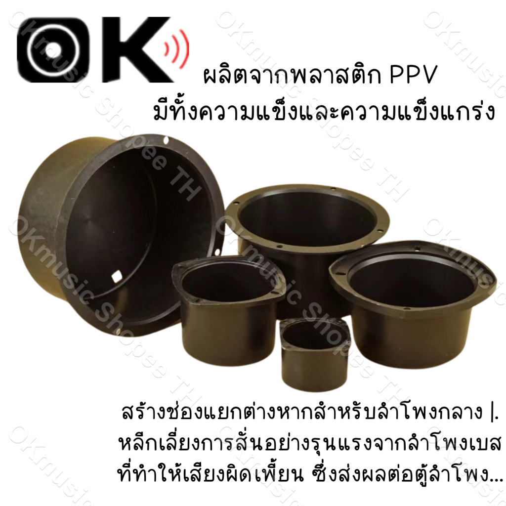 กล่องครอบเสียงกลางดอกลำโพง 3นิ้ว 4นิ้ว ห้องปิดลำโพงเสียงกลาง กล่องปิดลำโพงเสียงกลาง