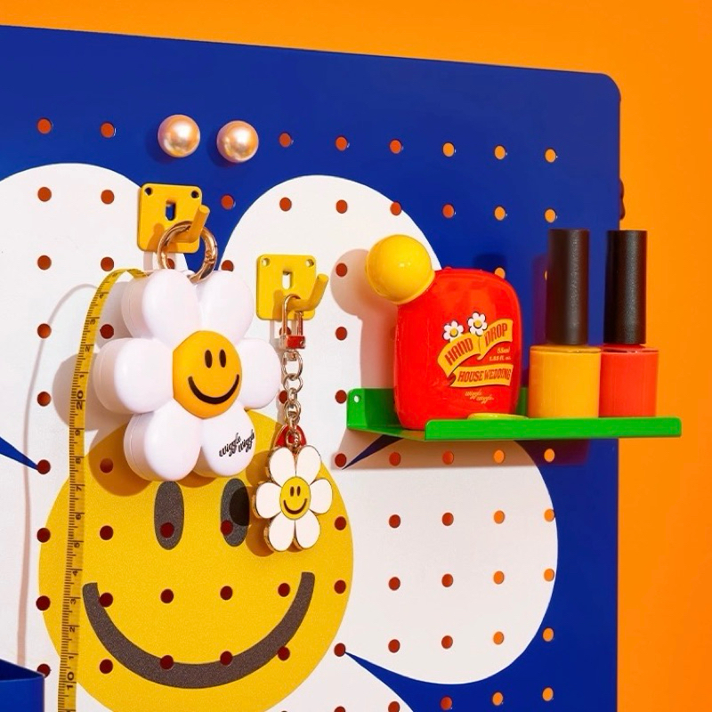 พร้อมส่ง🌈 Wiggle Wiggle ของแท้ 100% บอร์ดแขวนของ แต่งโต๊ะคอม Desk Organizer ชั้นวางของ กระดานแขวนของ ตะขอ โพสอิท 84021 - รูปที่ 2