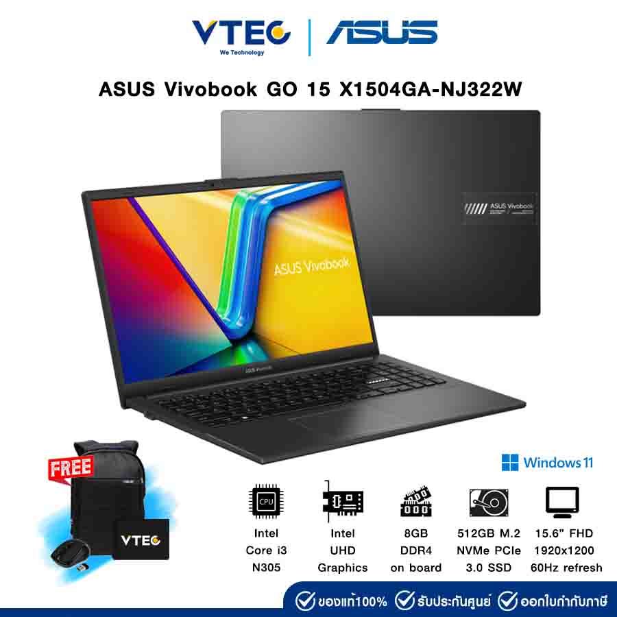 ASUS Vivobook GO 15 X1504GA-NJ322W | Intel Core i3-N305 | 8GB DDR4 | 15.6" FHD | 512GB M.2 | Intel U