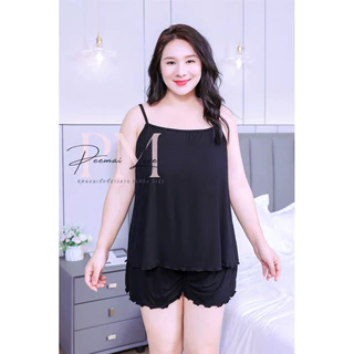 PEEMAI LIVE ชุดนอนสาวอวบ(Size 3XL ใส่ได้ถึง90 kg) 👑ผ้ายืดนิ่มมากใส่สบาย SET-88