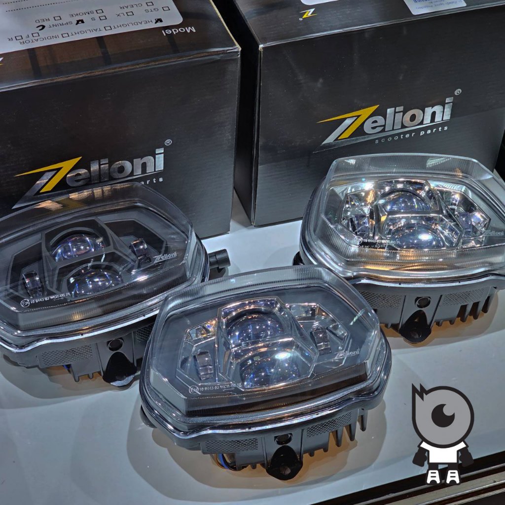 Zelioni ไฟหน้าแต่ง Projector สำหรับ Vespa รุ่น Sprint