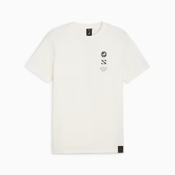 PUMA 62472465 STAPLE Graphic Tee Warm White