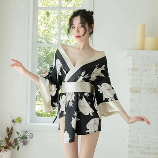 L&L *พร้อมส่งจากกทม* ชุดนอน cosplay ชุดคอสเพลย์ ชุดกิโมโนญี่ปุ่น ชุดญี่ปุ่น free size(S - L)