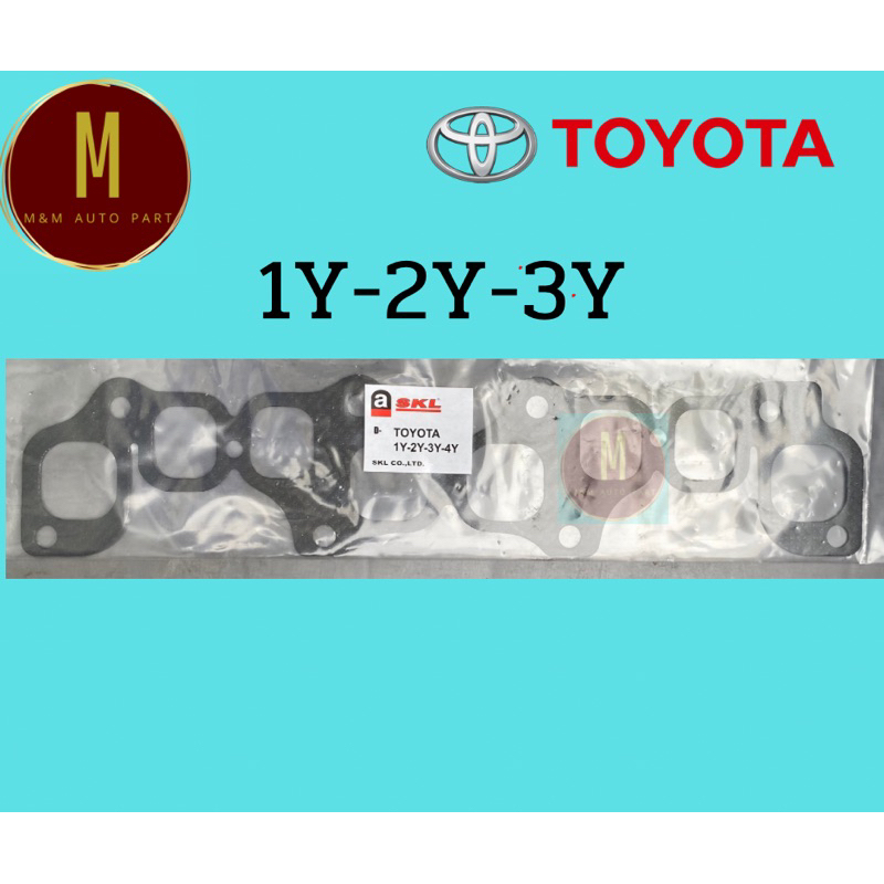 ประเก็นไอดี-ไอเสีย TOYOTA 1Y-2Y-3Y-4Y YN56 YU60 HILUX FORKLIFT 5FG20 2300CC 8V ยี่ห้อ skl