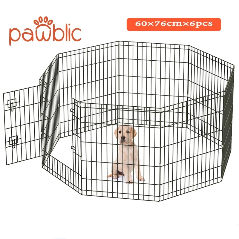 Pawblic🐶DIY คอกหมา คอกหมาพับได้ คอกแมว คอกกระต่าย กรงสัตว์เลี้ยง คอกกั้นสัตว์ 🐶 (มีประตู)