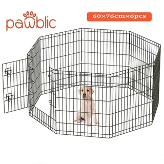Pawblic🐶DIY คอกหมา คอกหมาพับได้ คอกแมว คอกกระต่าย กรงสัตว์เลี้ยง คอกกั้นสัตว์ 🐶 (มีประตู)