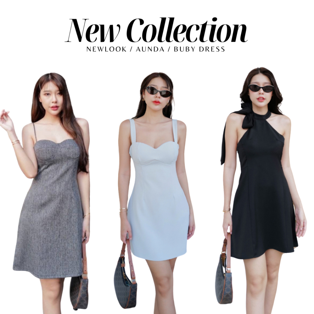 ขายดีมาก INTUON Newlook dress/ Aunda dress/ Buby Dress เดรสผ้าฝ้ายผสม น่ารักมาก งานก็ดีสุด T-Shirtnista (INT2C)