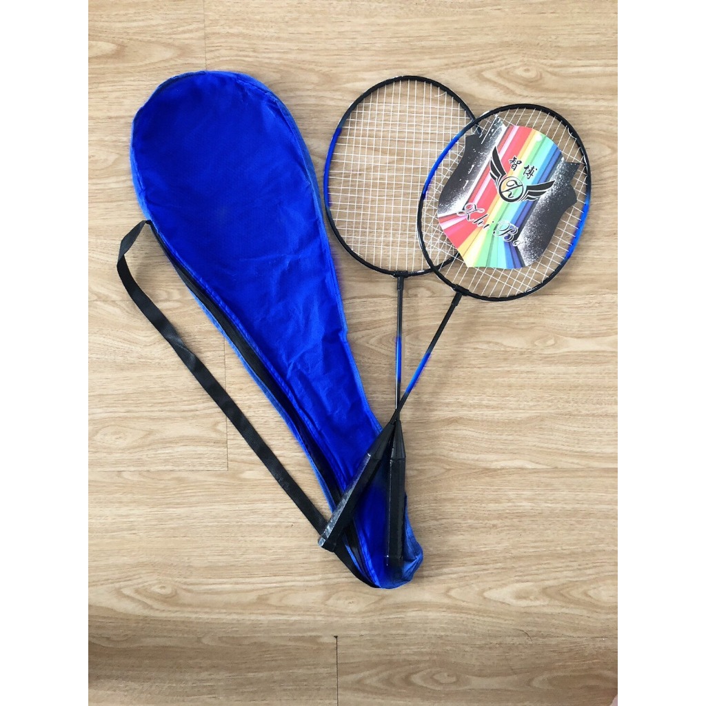 F2601-LZD-00097 ไม้แบดมินตัน พร้อมกระเป๋าพกพา Badmintonคู่ ฟรีถุงเก็บไม้และลูกแบด
