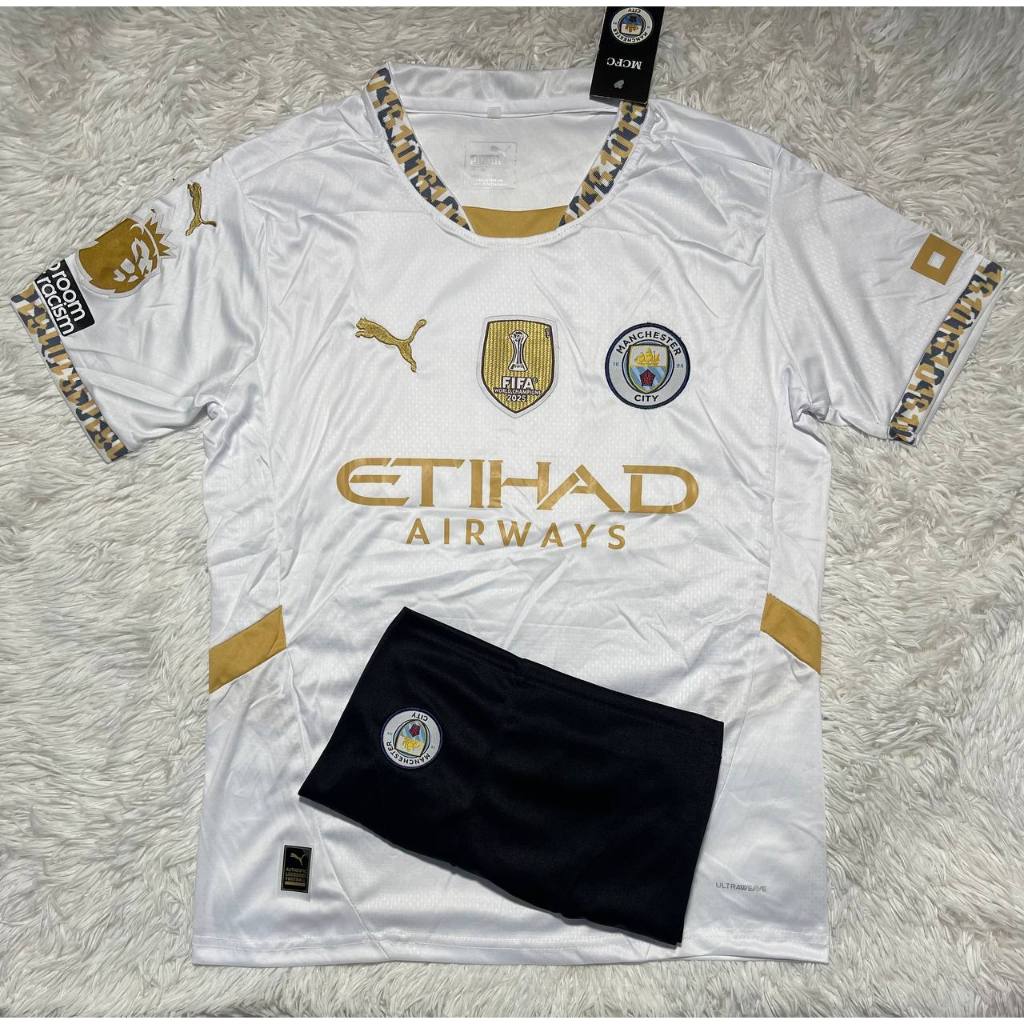 เสื้อฟุตบอล ทีมแมนซิตี เสือพร้อมกางเกงชุดกีฬาใหม่ล่าสุด 2024 กับ 2025 เนื้อผ้าดีใส่สบาย