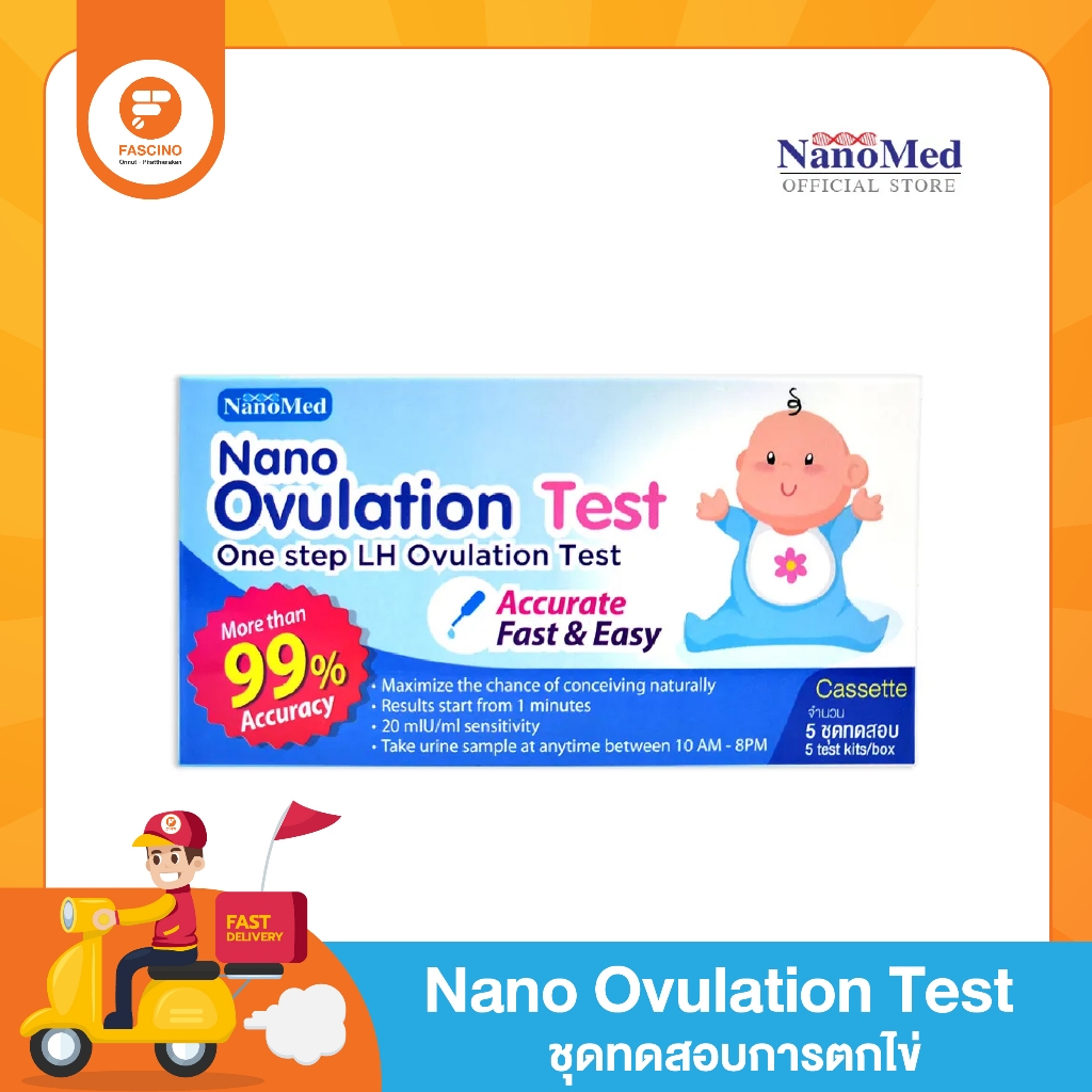 ชุดตรวจ ไข่ตก Nano Ovulation Test