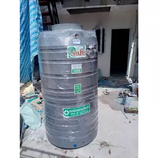 ถังน้ำ ถังเก็บน้ำบนดิน SAFE สีน้ำเงิน ครีมเรียบ เทาเรียบ 330-2,500 ลิตร ส่งฟรีกรุงเทพปริมณฑล (ต่างจังหวัดมีค่าส่ง)