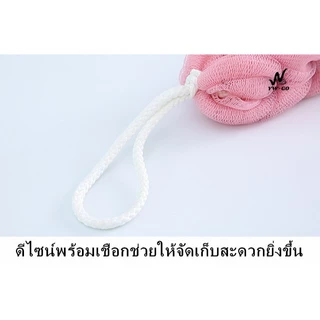 แบบยาว ใยขัดตัว ใยขัดหลัง ใยถูหลัง แปรงอาบน้ำด้านหลัง ไม่บาดผิว (พร้อมส่ง)G2053