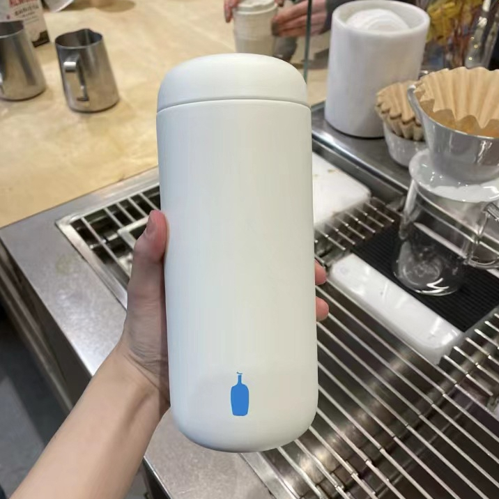 ขวดสีฟ้าขนาดเล็ก Blue Bottle ถ้วยกาแฟร้อน ขวดสีฟ้า Carter Cup ถ้วยสแตนเลส