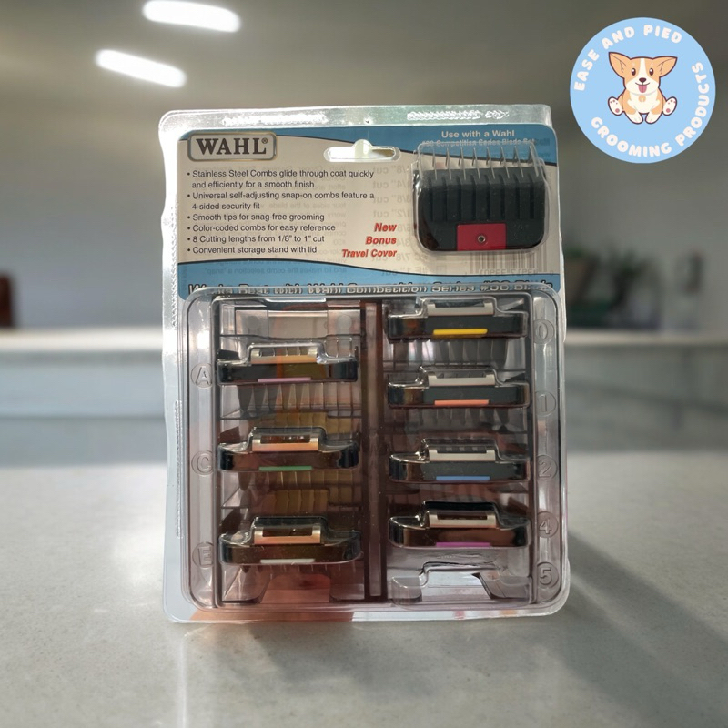 ชุดหวีสแตนเลส Wahl 8 ชิ้น สำหรับระบบใบมีดแบบ Snap-On