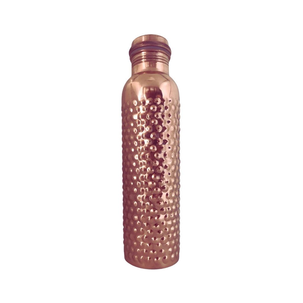 NATURAL EFE | BUBBLE COPPER WATER BOTTLE | ขวดน้ำทองแดง ลายบั๊บเบิ้ล 900ml