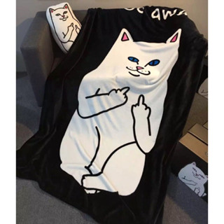 ผ้าห่มแมว RIP N DIP แมวชูนิ้ว 🔖Size : กว้าง 150* ยาว200cm  (…