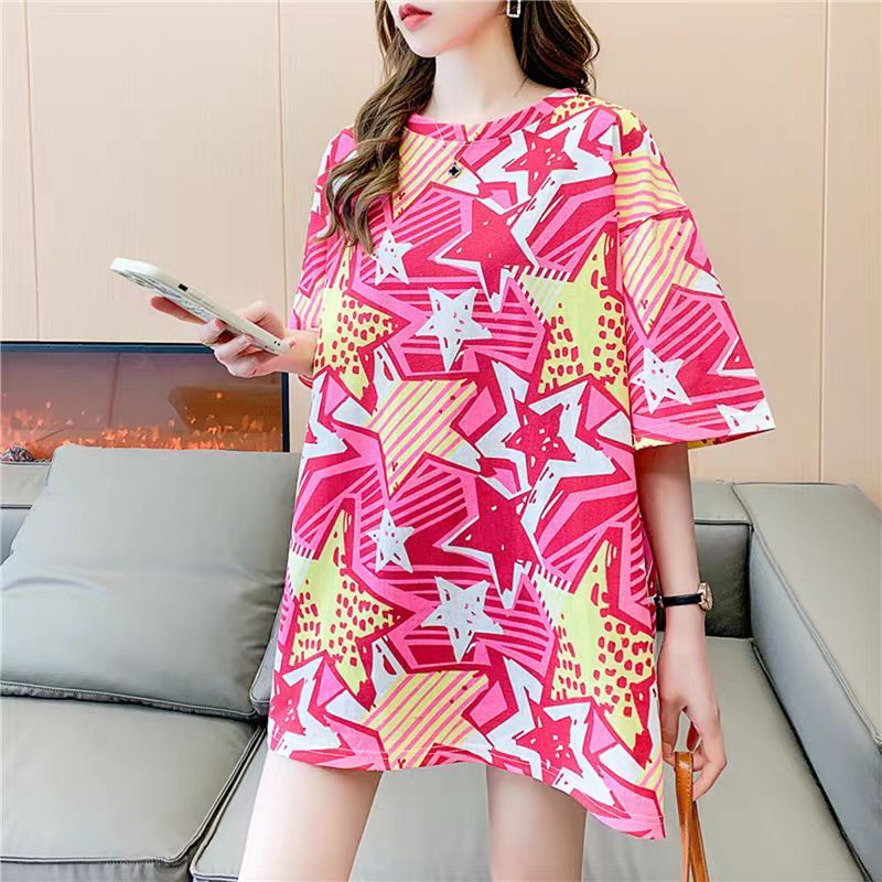 เสื้อยืดแฟชั่นผู้หญิง หลวมใส่สบาย พิมพ์ลายหมี น่ารักๆ - รูปที่ 4