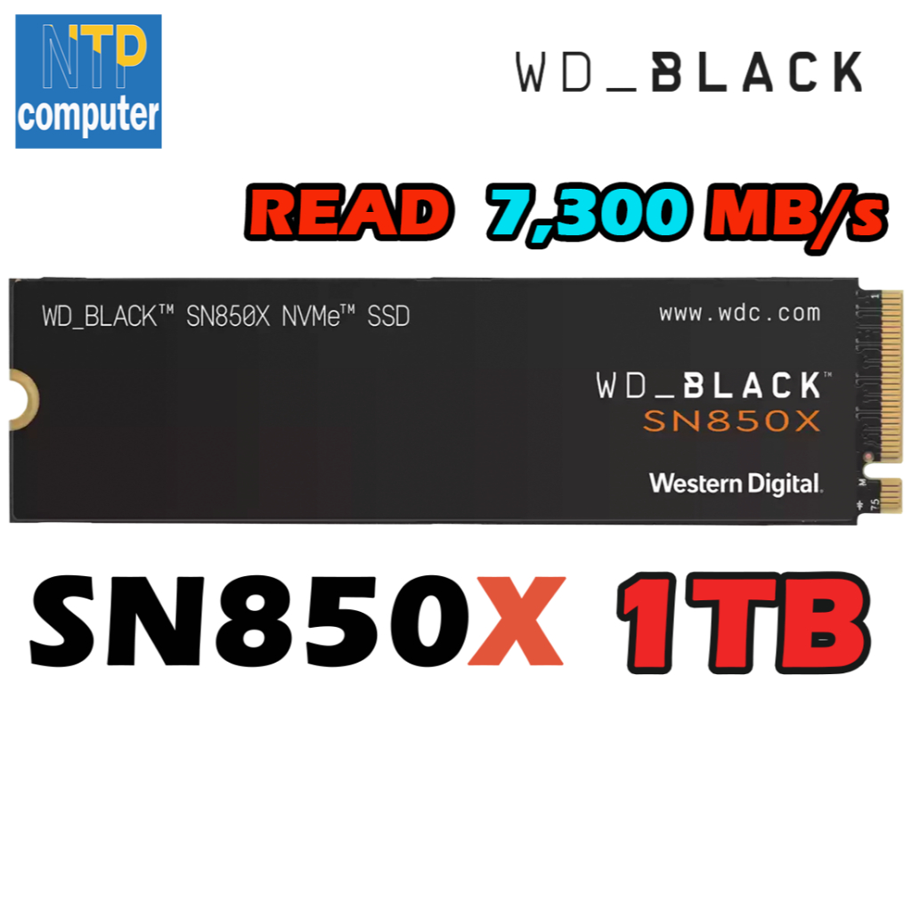 SSD SN850X SSD M.2 2280 NVMe Gen4 1TB WD BLACK sn850x