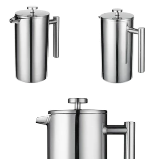สินค้าพร้อมส่ง ✔ กาชงกาแฟ เหยือกชงกาแฟ 350/800/1000ml เครื่องชงชาสแตนเลส french press pot