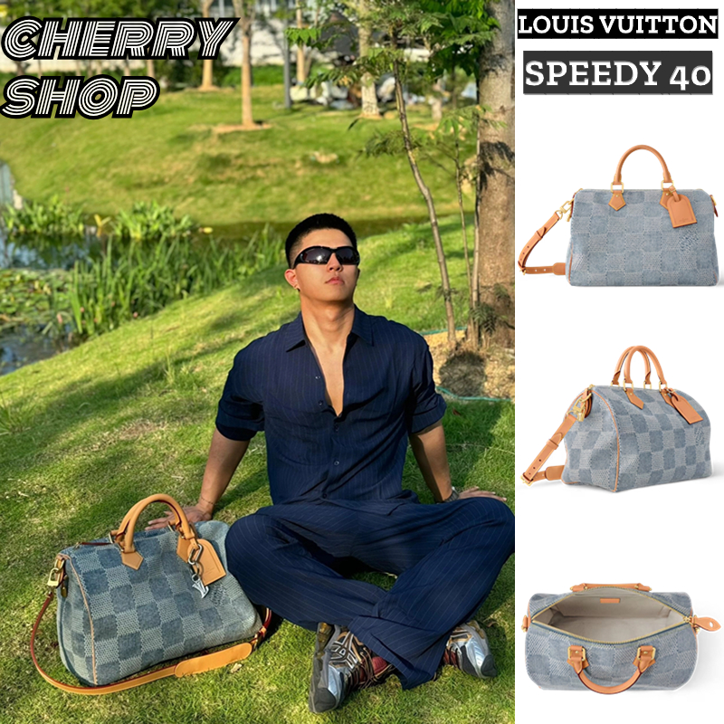 🍒หลุยส์วิตตอง💯/Louis Vuitton LV SPEEDY 40 BANDOULIÈRE BAG กระเป๋าถือผู้ชาย