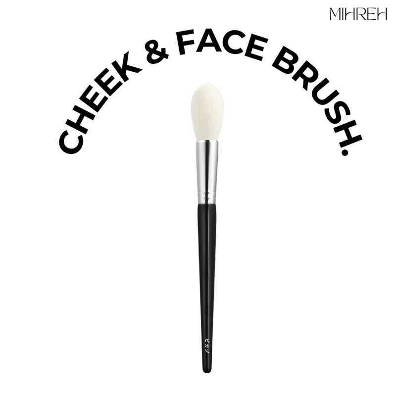 [2147] (พร้อมส่ง) face and cheek brush แปรงแต่งหน้าทรงพุ่ม ปัดได้ทั้งบลัชออน และแป้งฝุ่น