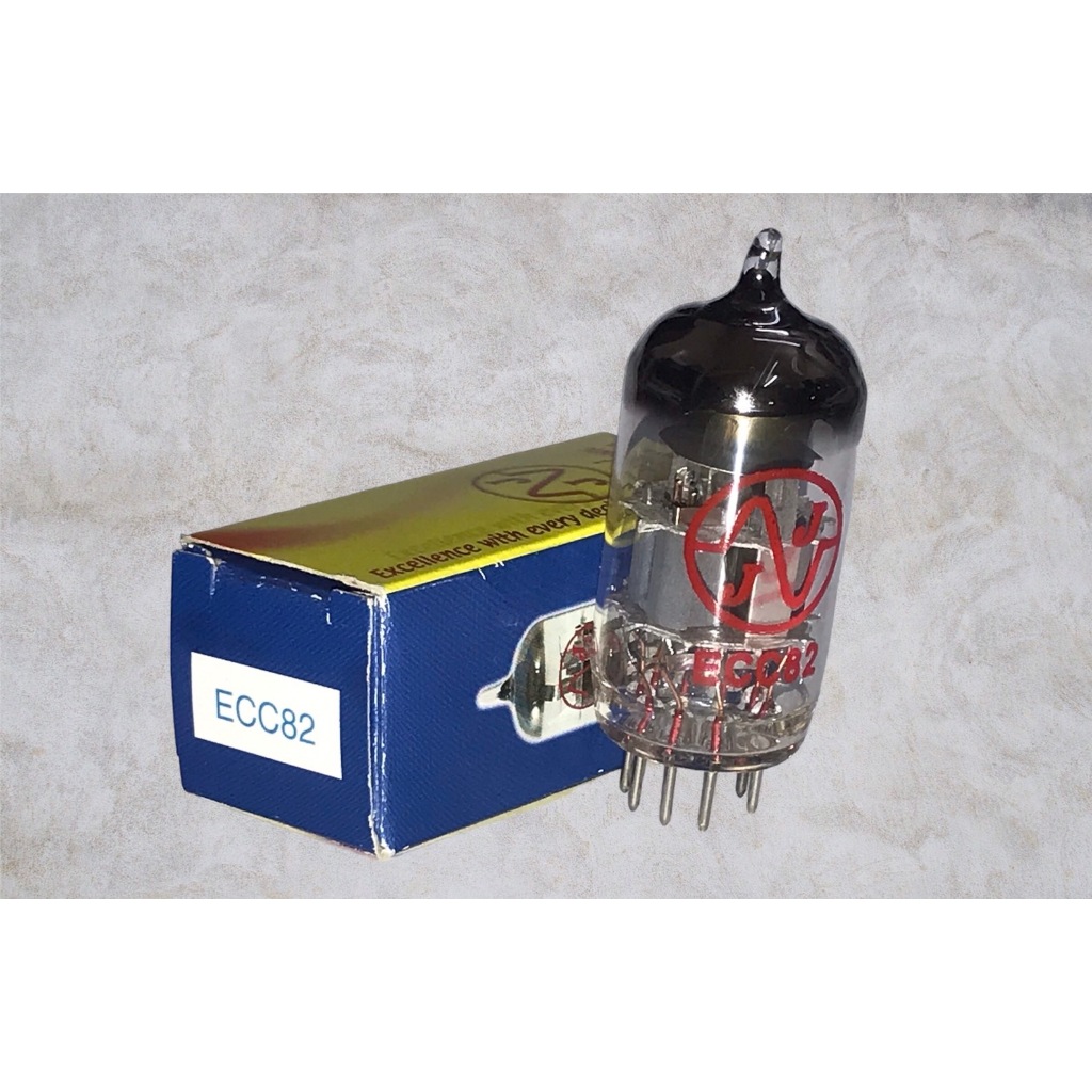 หลอดเครื่องเสียง ECC82/12AU7/6189 ยี่ห้อ JJ Short Plate