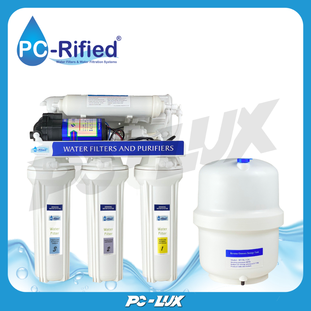 PC-Rified เครื่องกรองน้ำดื่ม RO 5 ขั้นตอน 50 GPD รุ่น RO-50G-1
