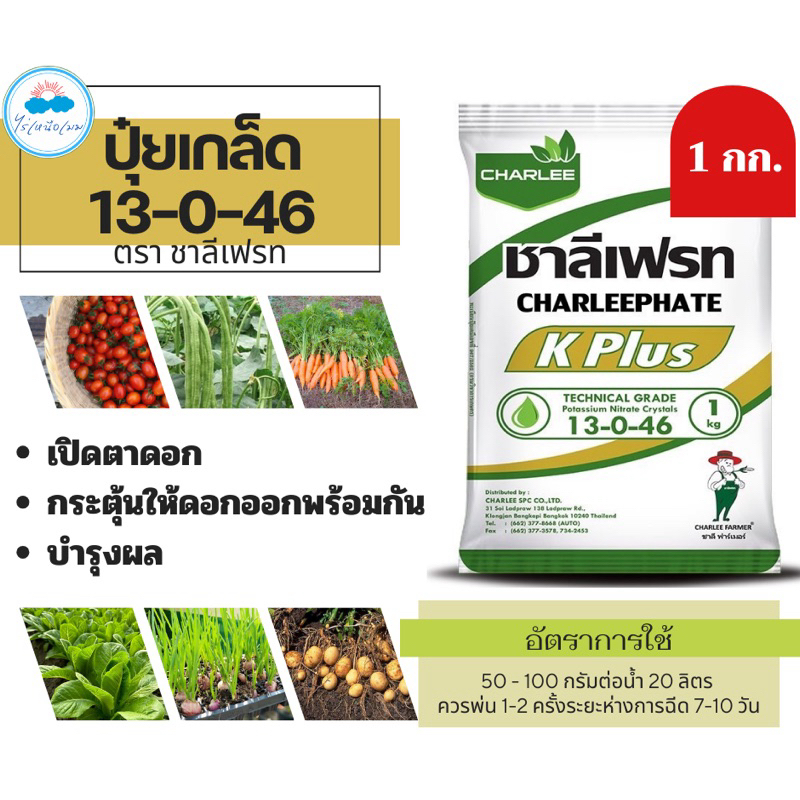 ❇️ ชาลีเฟรท สูตร 0-0-50+18(S) ขนาด 1 กก. เพิ่มหวาน เร่งหวาน ปุ๋ยหวาน ทุเรียน เงาะ ส้ม เร่งความหวานในไม้ผล