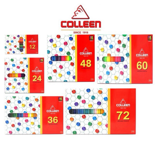 Colleen ดินสอสี สีไม้ สีไม้คอลลีน หัวเดียว สีสวยสดใส ไส้แข็งไม่หักง่าย