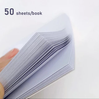 50ชิ้น/เซ็ตกระดาษโปสเตอร์สำหรับผสมสีทาเล็บ รองสีเจลใช้แล้วทิ้ง