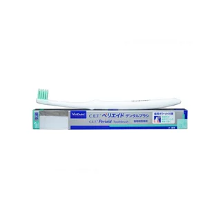 Virbac แปรงสีฟัน ซีอีที เพอริเอด [C.E.T.® Periaid Toothbrush] หัวแปรงกะทัดรัด ขนแปรงอ่อนนุ่ม สำหรับสัตว์เลี้ยงขนาดเล็ก