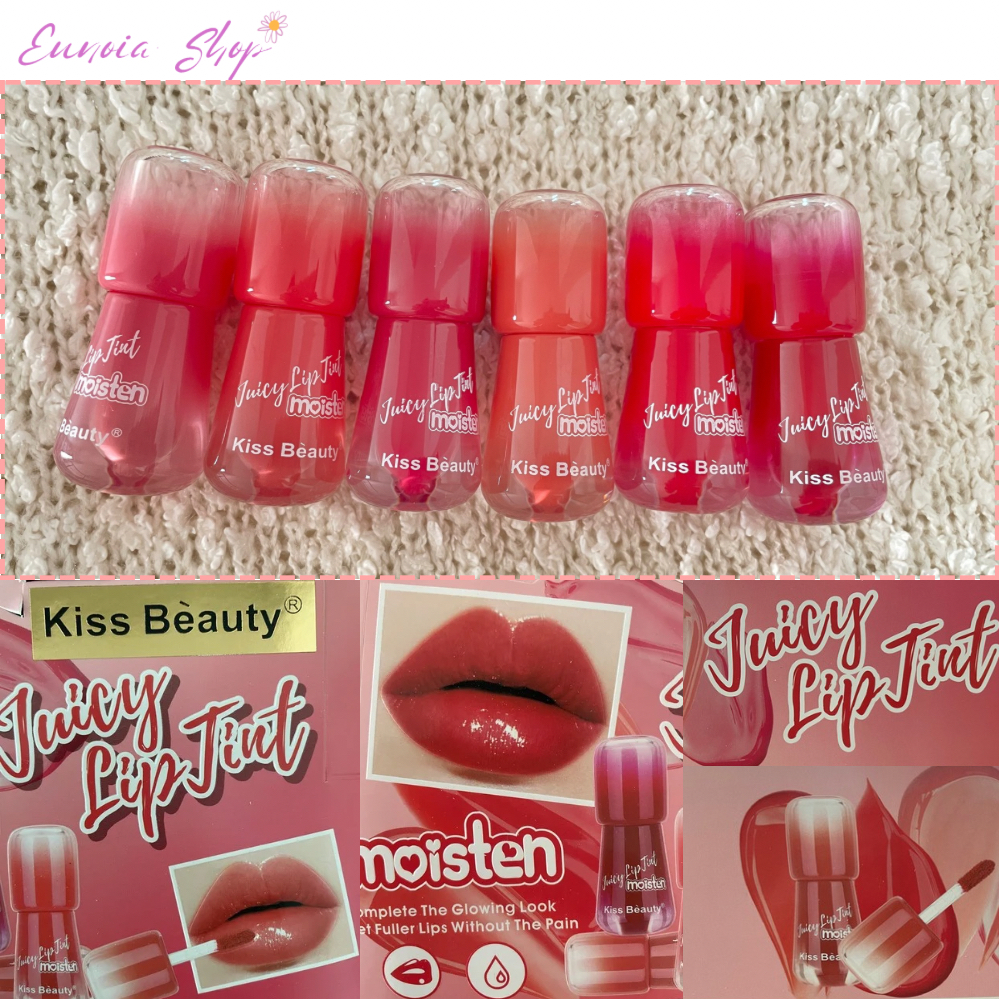 Kiss beauty juicy lip tint[No.70836-03] คิสบิวตี้ ลิปทิ้นท์ ลิปสติกรูปหัวเห็ด สีสวยปากฉ่ำวาว ติดทน