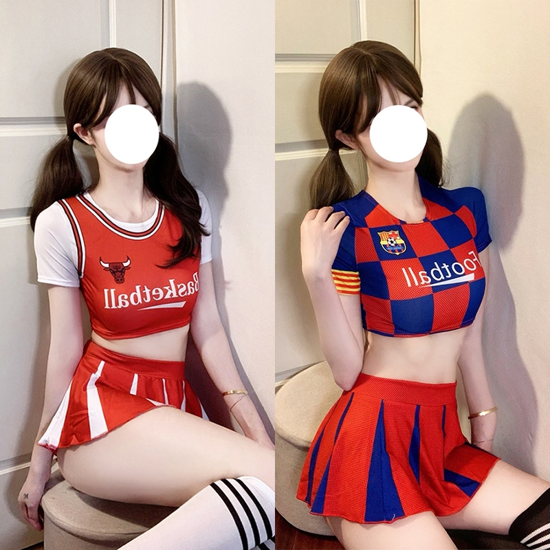 Sexy Girl บทบาทการเล่นเซ็กซี่ ⚽ถ้วยยุโรป⚽ เสื้อผ้าเชียร์ลีดเดอร์สตรี ชุดสูทเซ็กซี่ จัดส่งที่รวดเร็ว（H9266）