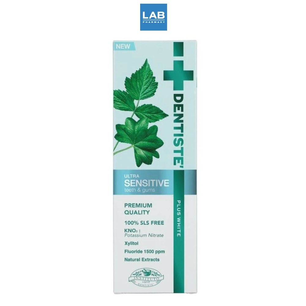 Dentiste'100% Natural Toothpaste Tube 100g. ยาสีฟัน สูตรธรรมชาติ 100% ปราศจากเคมี อ่อนโยน