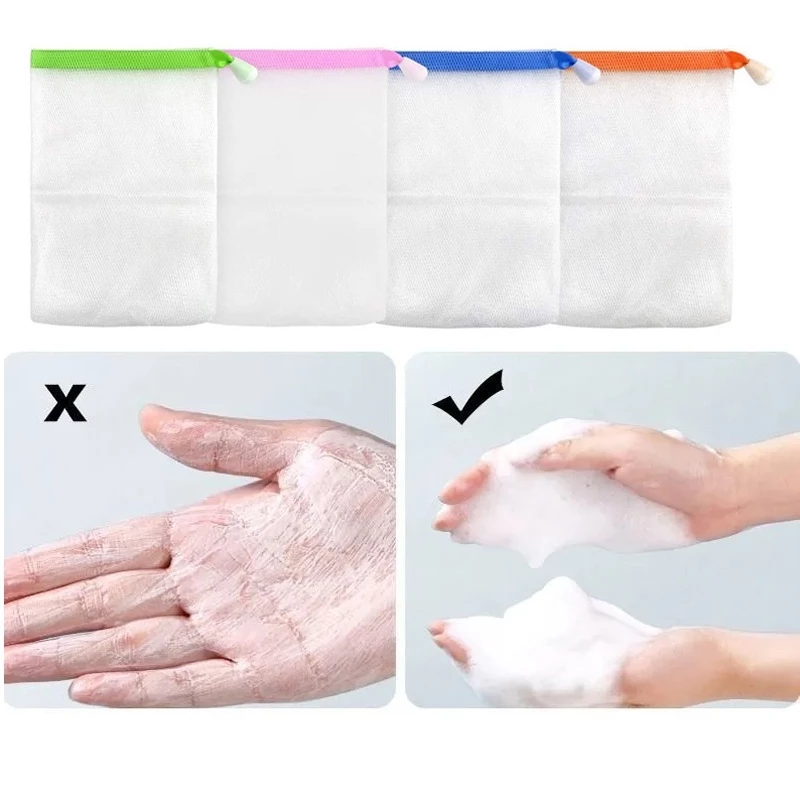 ถุงตาข่ายตีฟองสบู่ นุ่มไม่บาดผิว แพ็ค 5 ชิ้น คละสี thumbnail 9