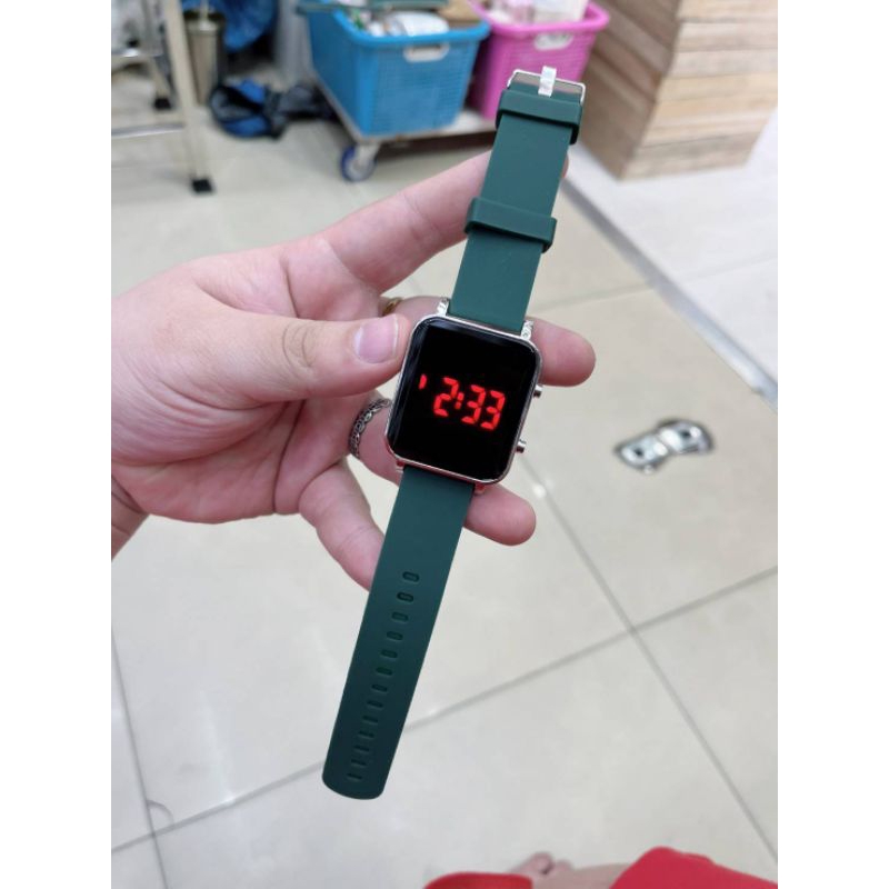 นาฬิกา LED สายซิลิโคนอย่างดี ระบบ Touch Watch ใส่ได้ทั้งผู้หญิงและผู้ชาย