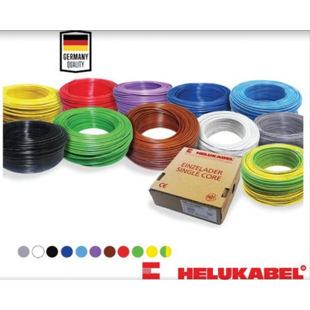 "HELUKABEL "H07 V-K SIZE 1C X 2.5 SQ.MM. ***สามารถออกใบกำกับยอด500บาทขึ้นไปค่ะ***