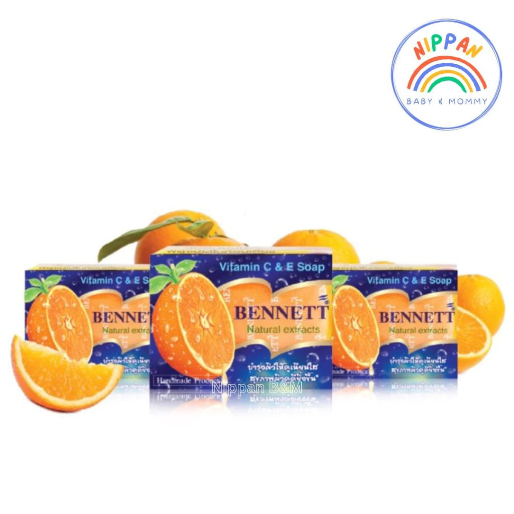 🧼🫧Bennett เบนเนท 🍊สบู่ วิตามินซี แอนด์ อี 130 กรัม