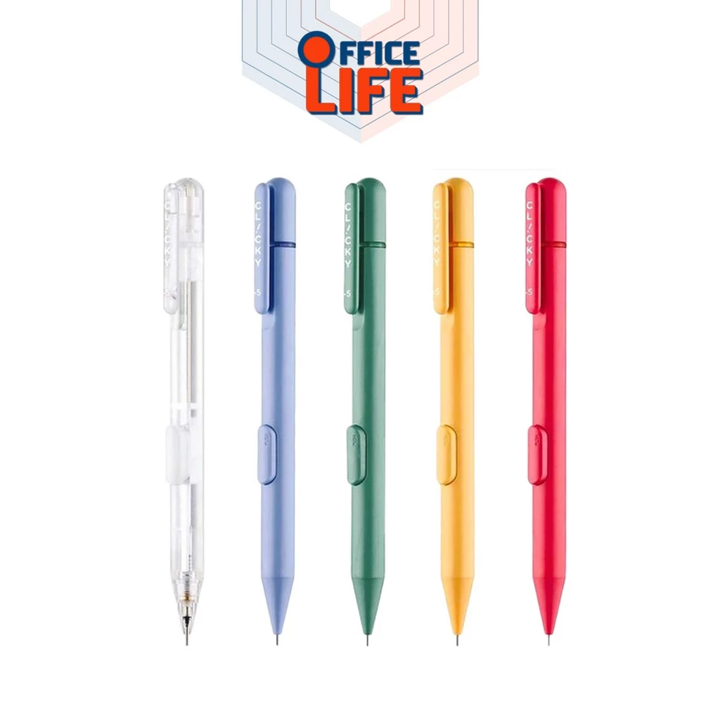 MONAMI (โมนามิ) ดินสอ ดินสอกดข้าง รุ่น CLICKY ขนาด 0.5 mm. Made in Korea สีพาสเทล โมนามิ ( 1 ด้าม )