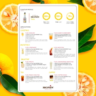 MONIN Yuzu Fruit Mix ยูซุฟรุ๊ตมิกซ์ 1L.