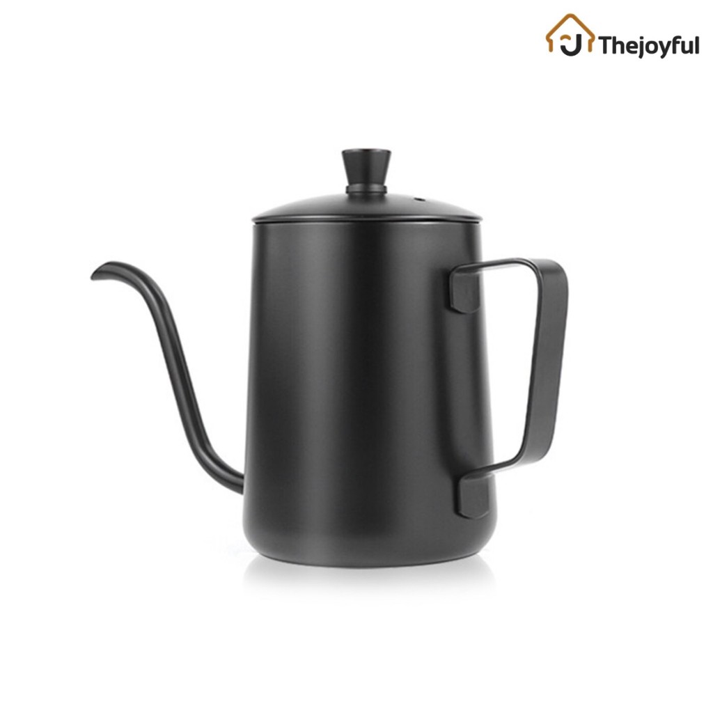 Thejoyful กาดริปกาแฟสแตนเลส มีฝาปิด กาดริปกาแฟ Coffee Drip Pot 240ml 350ml 600ml
