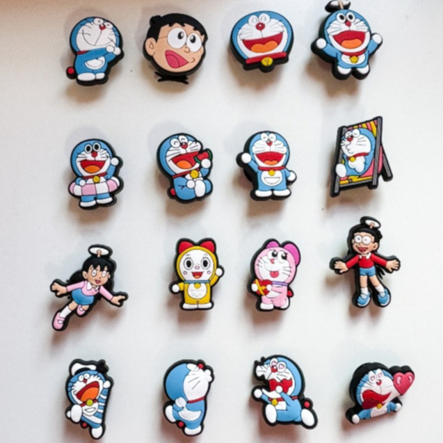ตัวติดรองเท้า Jibbitz อุปร์กรณ์เสริม ติดรองเท้า ลาย การ์ตูน Crocs pin พร้อมหมุด หัวเข็มขัดยึด พร้อมติดทันท 1 ชุด 16 ชิ้น