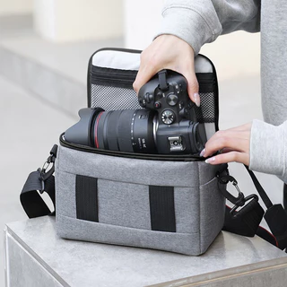 แบบพกพา กระเป๋ากล้อง สามารถถือได้ด้วยมือ/ไหล่เดี่ยว กลางแจ้ง กันน้ํา กันฝน Camera Bag