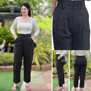 กางเกงขายาว9ส่วน เนื้อผ้าบาบี้(มี3สี)SIZE:XL-4XL