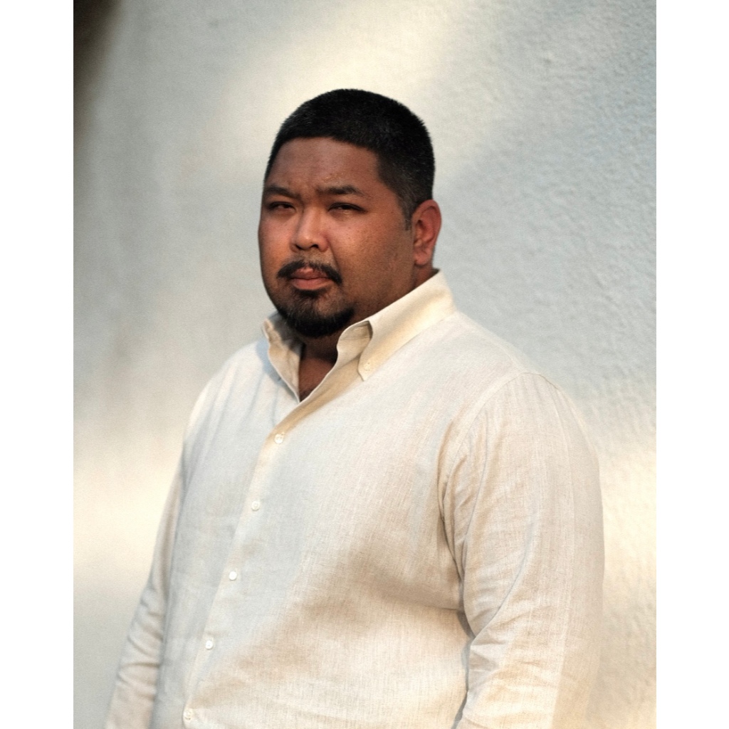 natural linen button-down collar long sleeve shirt เชิ้ตผ้าลินินสีครีมธรรมชาติคอปกกระดุมแขนยาว