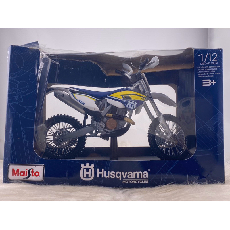 พร้อมส่ง🏍️⛰️ โมเดลรถมอเตอร์ไซค์วิบากYAMAHA YZ450F ขนาดของตัวรถ1/12