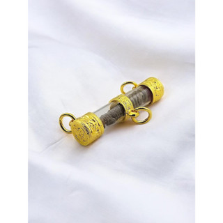 ตะกรุด ปลอกตะกรุด 3ห่วง ไม่ดำ ไม่ลอก ไม่ขึ้นเขียว