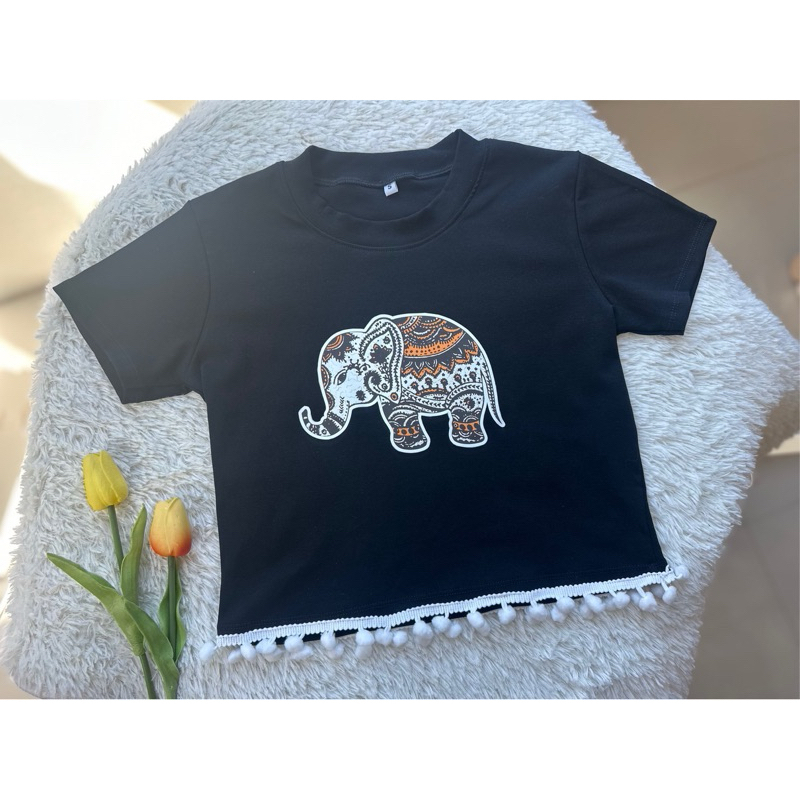 ลด ราคา เสื้อครอป 120บาท จากปกติ 200.-