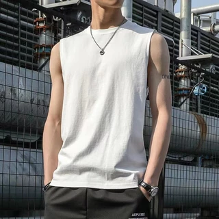 พร้อมส่งเสื้อยืดแขนกุด เสื้อยืดลำลองเหมาะใส่ออกกำลังกาย แฟชั่นฤดูร้อง สำหรับชายและหญิง