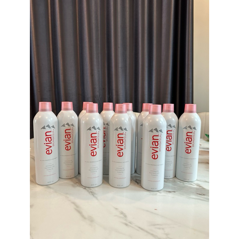 สเปรย์น้ำแร่ฉีดหน้า Evian 400 ml ของแท้100% ฉลากฝรั่งเศส พร้อมส่งจากไทย🌸💯